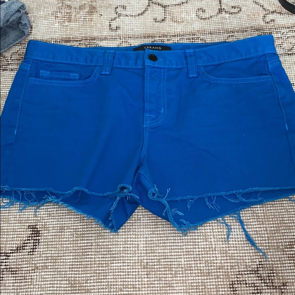 j brand royal blue cut offs